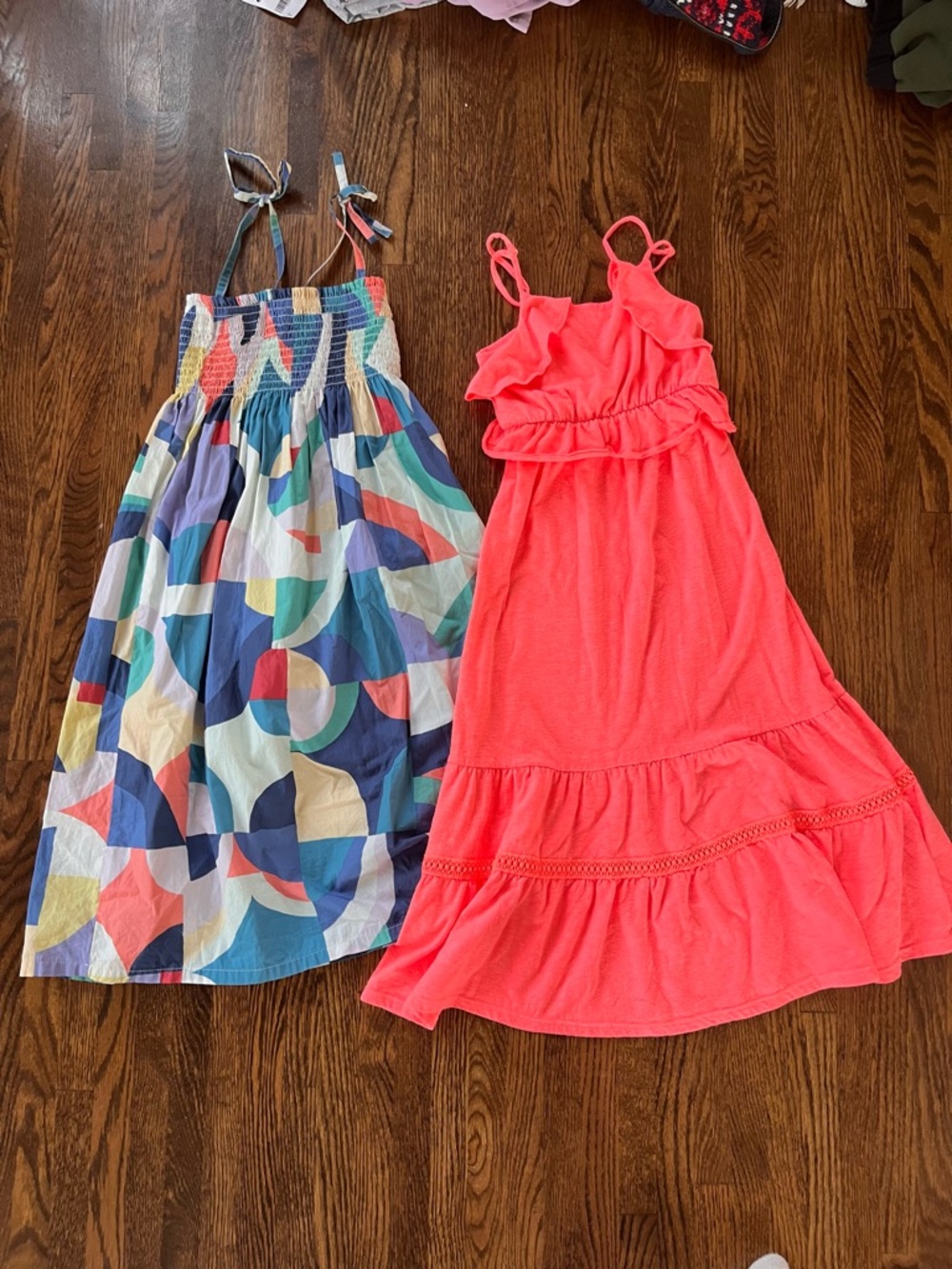 6-8 Girls' Spring dress bundle, tea